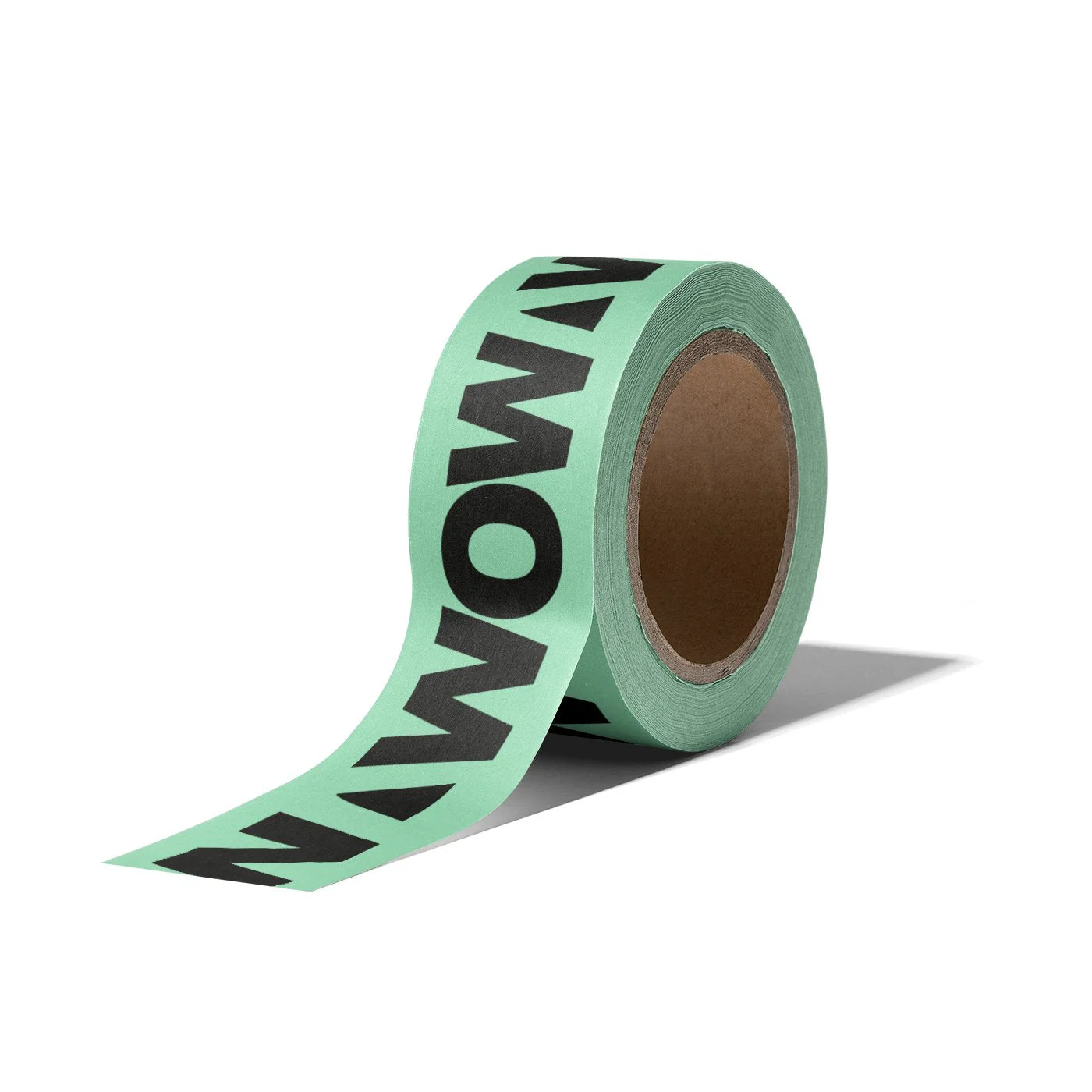 Washitape WOW statement fresh mint/zwart 15mm - 10 meter
