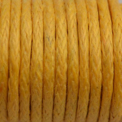 Waxkoord Oker geel 1mm - 6 meter