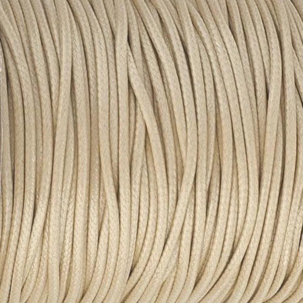Waxkoord shiny Burlywood 0,9mm - 5 meter