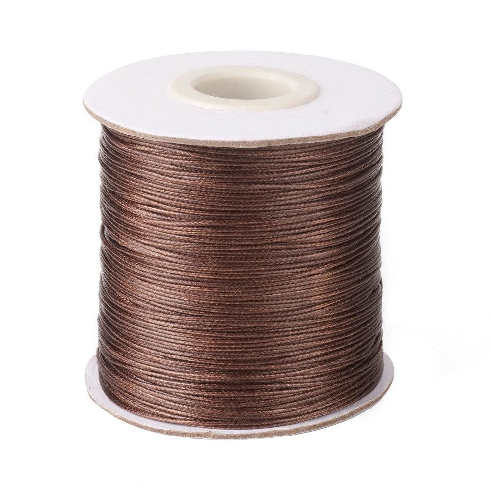 Waxkoord shiny Camel 0,9mm - 5 meter - Image 3