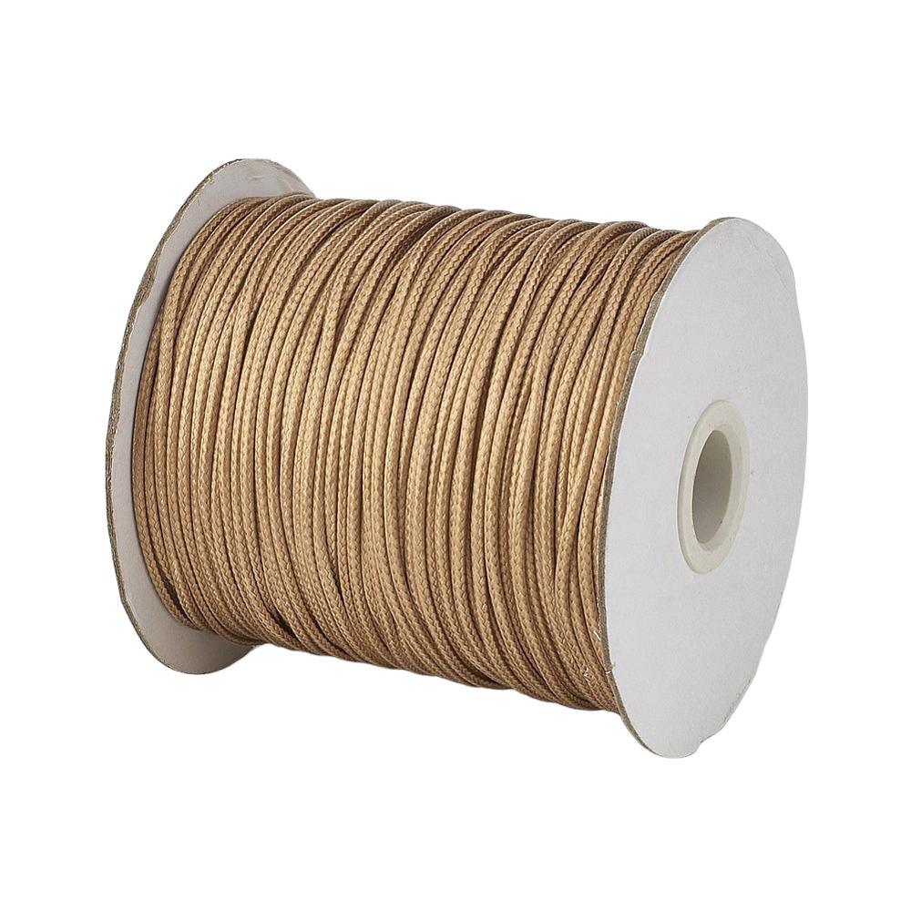 Waxkoord shiny Dark Burlywood 1mm - 5 meter - Image 3