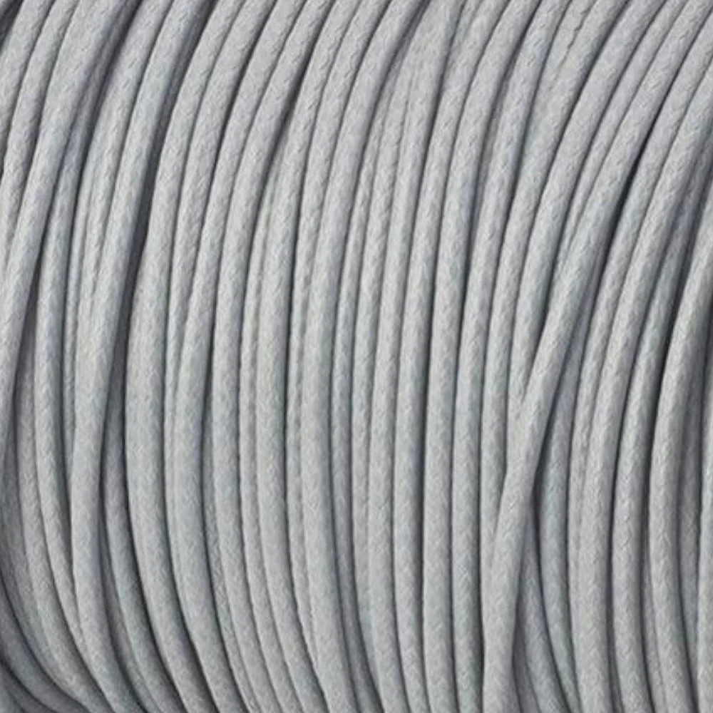 Waxkoord shiny Light Gray 0,9mm - 5 meter - Image 2