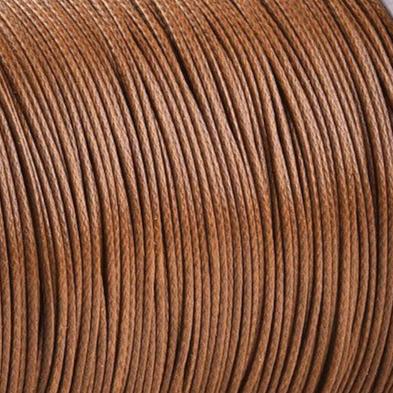 Waxkoord shiny Sienna 0,9mm - 5 meter