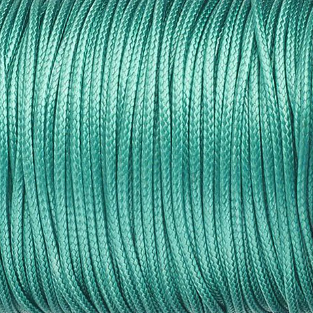 Waxkoord Turquoise 3mm - 1 meter