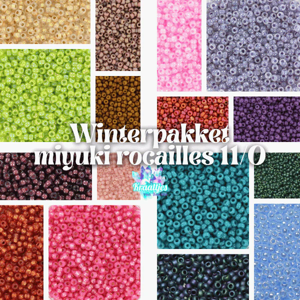 Winterpakket | Miyuki rocailles 11/0 winterkleuren - 77 gram