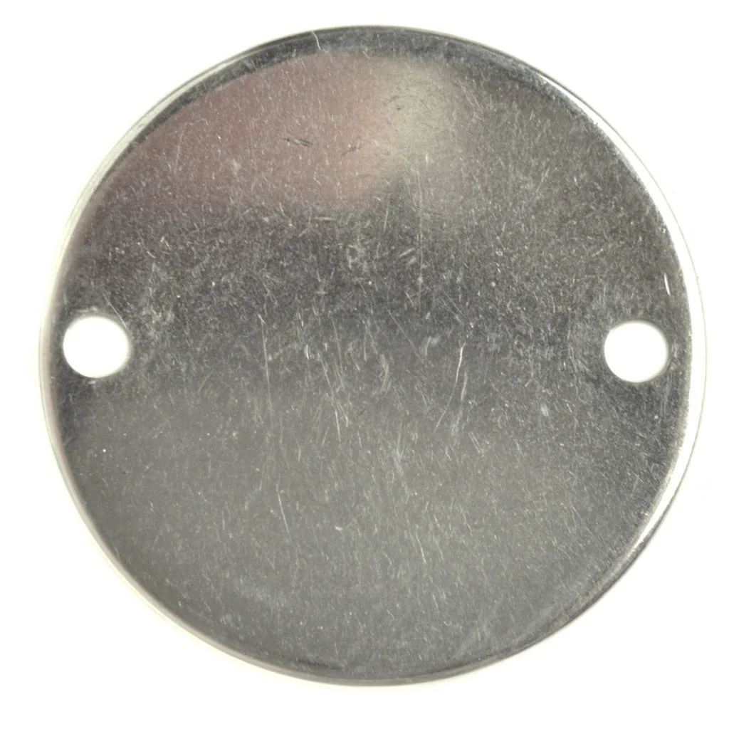 Blanke bedel tussenzetsel RVS rond 16mm