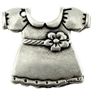Bedel jurkje metaal zilver DQ 20mm
