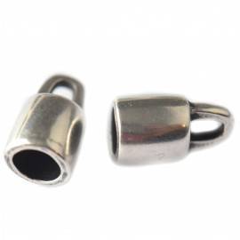 Eindkap Ø8mm rond zilver DQ