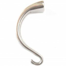 Halve armband Ø10x5,5mm zilver DQ