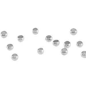 Knijpkralen Stainless steel 2mm - 25 stuks