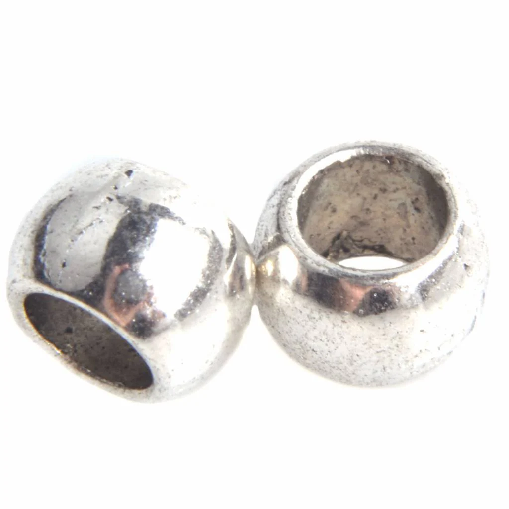 Kraal gladde rondel Ø4mm Zilver 6.5x5mm - 10 stuks