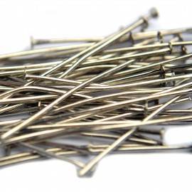 Nietstiften zilver 40mm - 30 stuks