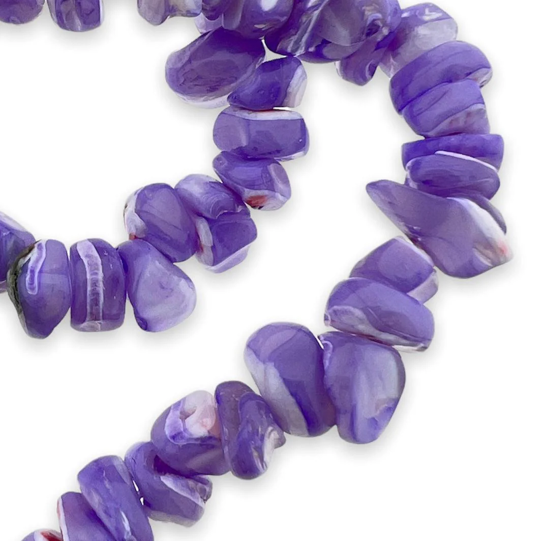Zoetwaterschelp nugget lilac 3-5mm - per ±25 stuks