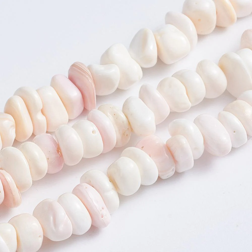 Zoetwaterschelp nugget Natural pink 3-5mm - per ±25 stuks - Image 2