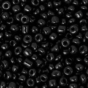 8/0 Rocailles - Zwart 3mm
