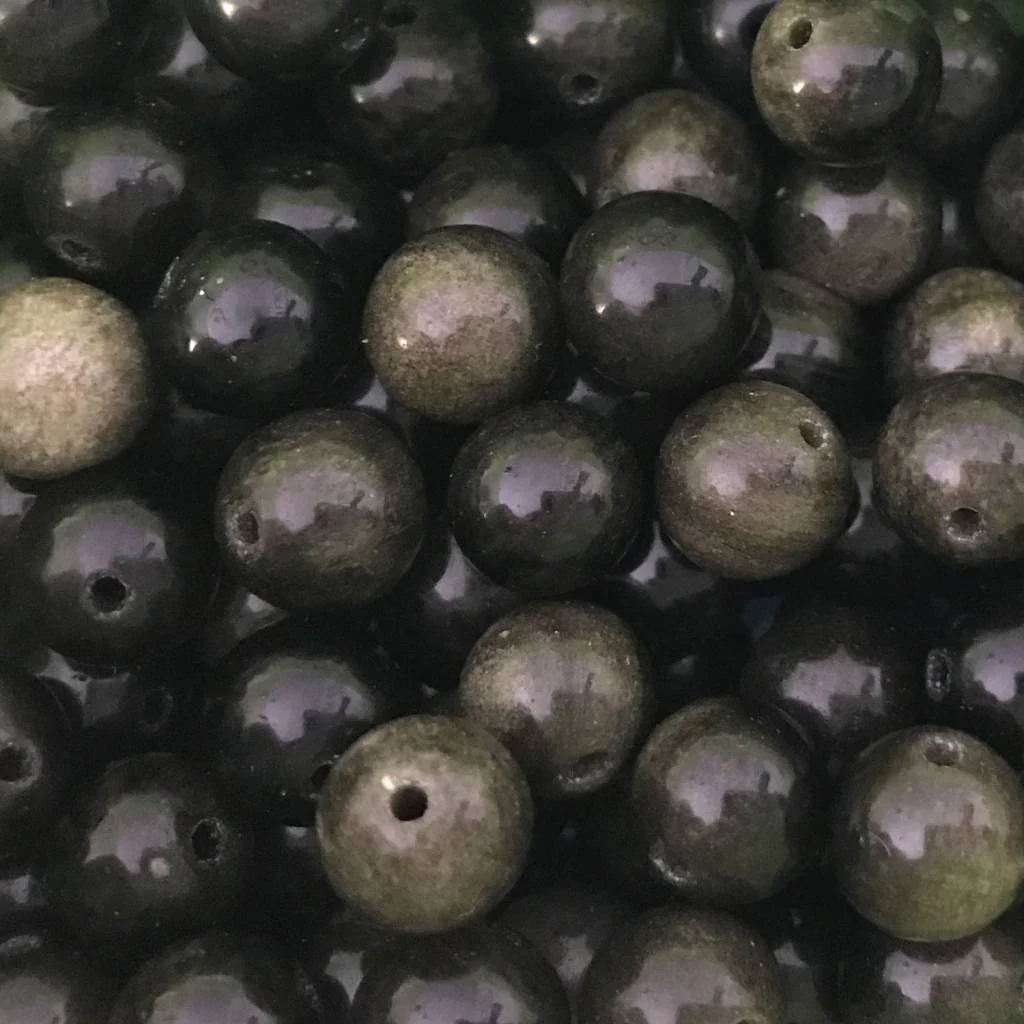Edelsteen Gold Sheen Obsidian 8mm
